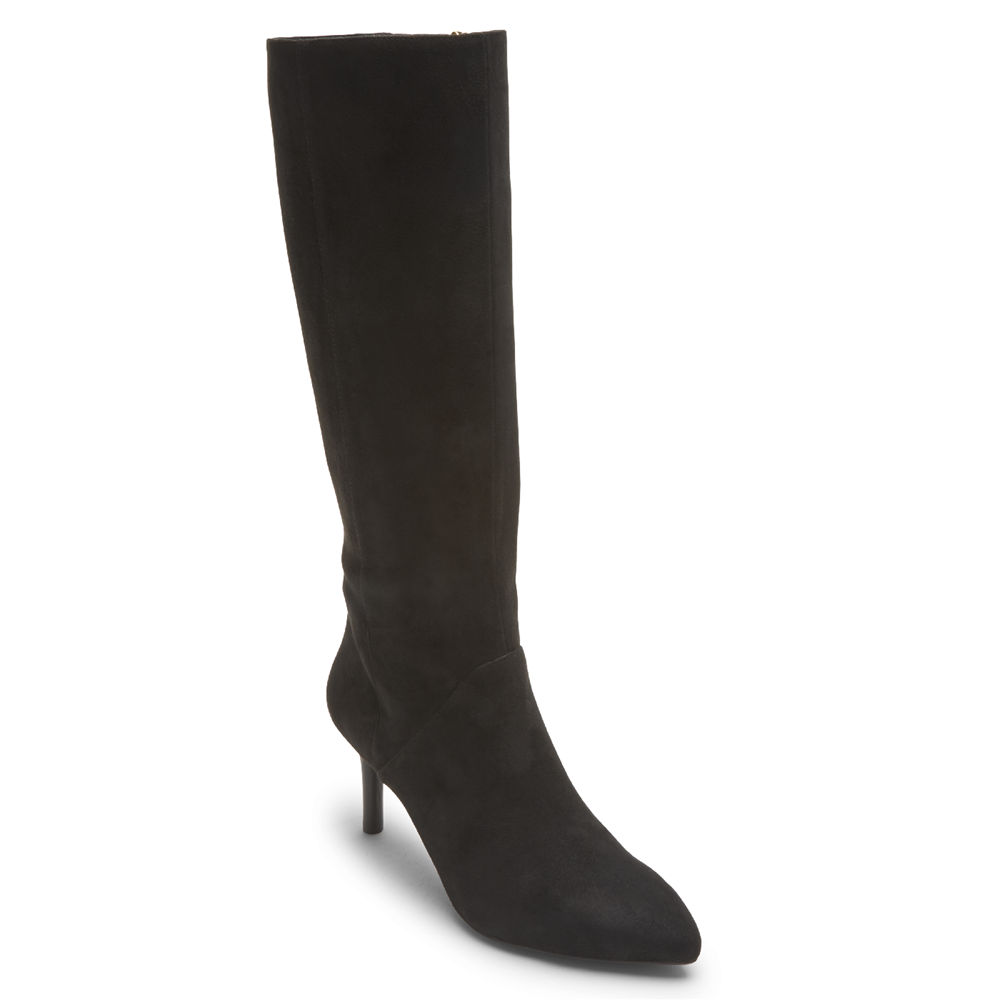 Rockport Singapore Womens Boots - Total Motion Ariahnna Tall Black - TB1056273